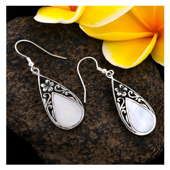 Gemstones Jewelry - 🆕 Mother of Pearl Earrings, Sterling Silver